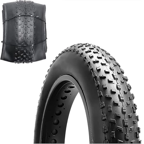 Mountain Bike Tyres : tonchean Fat Bike Tires Replacement Kit, 26 x 4.0 Inch Folding Replacement Electric Snow Mountain Bicycle Tires Plus Bike Tubes and Tire Levers