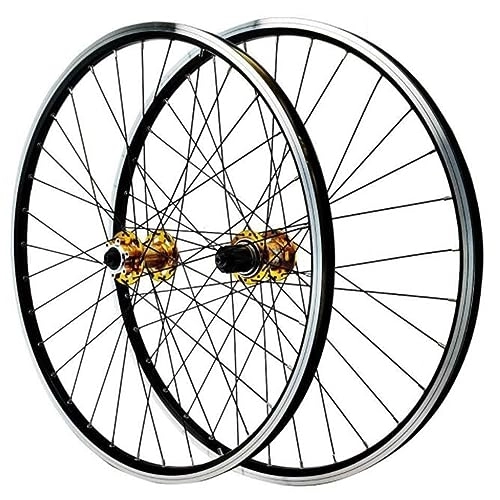 Mountain Bike Wheel : 26 / 27.5 / 29in Mountain Bike Disc Brake Wheelset, Aluminium Alloy Wheel Set CNC Brake Edge Aluminum Alloy Double Wall Rim 8-12 Speeds Wheelset