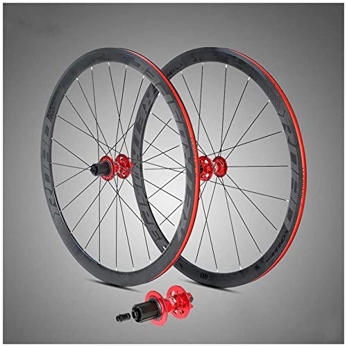 Mountain Bike Wheel : BUYAOBIAOXL Wheels Mountain Bike Wheelset Road Bike Wheelset 700C Sealed Bearing 40Mm High Bicycle Wheel Double Walled Ultralight Aluminum Alloy Bicycle Rim Disc Brake Four Palin 8 9 10 11 12 Speed