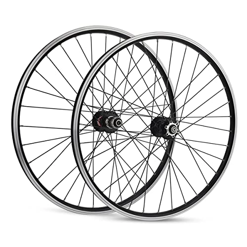 Mountain Bike Wheel : Mountain Bike Wheel Set Bicycle Wheelset Front Rear Cycling Wheels 26inch Aluminum Alloy Rim Disc Brake V Brake Quick Release