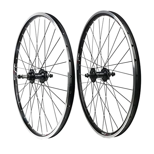 Mountain Bike Wheel : Mountain Bike Wheelset 20 / 26" Bicycle Rim MTB V / Disc Brake Wheels 32H Solid Shaft Hub Bolted For 7 / 8 / 9 / 10 Speed Rotary Flywheel 2141g (Color : V / disc brake, Size : 26'')