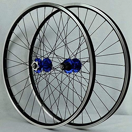 Mountain Bike Wheel : MTB bike wheelset 26 inch ultralight mountain bicycle rims front 2 rear 4V disc brake dual layer alloy wheel 7 8 9 10 11 speed
