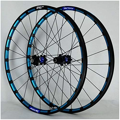 Mountain Bike Wheel : VPPV Mountain Bicycle Wheels 26 Inch Aluminum Alloy Quick Release 24 Hole Disc Brake Hybrid / MTB Rim 11 Speed (Color : Black, Size : 27.5inch)
