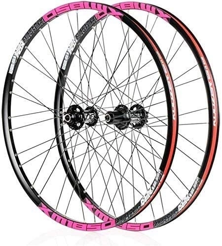 Mountain Bike Wheel : Wheels Mountain Bike Wheelset Cycling wheels, 26" / 27.5" bicycle wheelset disc brake Quick release mountain bike wheelset aluminum alloy rims 32H for Shimano or Sram 8 9 10 11 Ges ( Color : 27.5in )