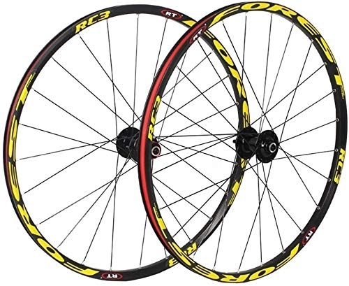 Mountain Bike Wheel : Wheels Mountain Bike Wheelset Mountain Bike Wheelset 26 Inch MTB Bike Wheels Double Walled Aluminum Alloy Disc Brake Wheelset Quick Release Palin Bearing 8 / 9 / 10 Speed Bicycle Hub Dynamo 100Mm