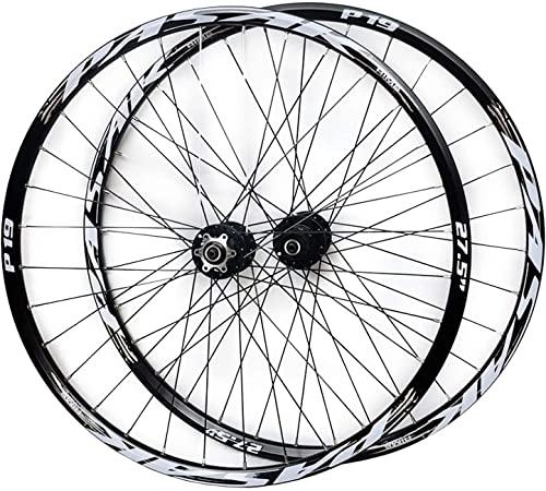 Mountain Bike Wheel : ZECHAO 26 27.5 29in MTB Wheelset, Disc Brake Quick Release Mountain Bike Front Rear Wheel Sealed Bearing Conical Hub 7 8 9 10 11 Speed Wheelset (Color : Black, Size : 29INCH)