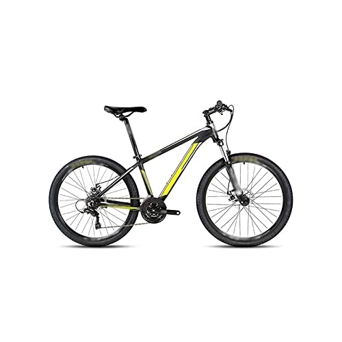 Vélo de montagnes : IEASEzxc Bicycle Bicyclette, 26 Pouces 21 Vitesse de Montagne VTT à Double Disque MTB Vélo à vélos (Color : Yellow)