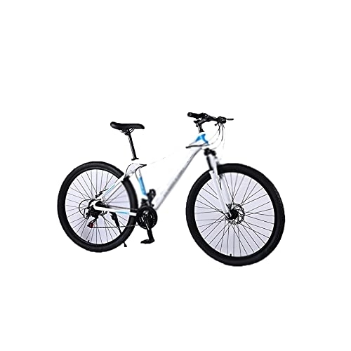 Vélo de montagnes : LIANAI zxc Bikes Vélo de montagne 29 pouces en alliage d'aluminium VTT 21 / 24 / 27 vitesses vélo étudiant vélo adulte vélo lumière vélo vélo vélo (couleur : blanc, taille : 24 vitesses)