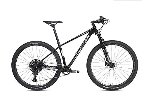 Vélo de montagnes : VTT Dirt bike vélo de route vélos, vélo de montagne en carbone 27, 5 \\\\ ' / 29 \\\\' vélo Ultraléger en fibre de carbone VTT engrenages freins à double disque VTT Équipé du frein à disque à huile 12 B