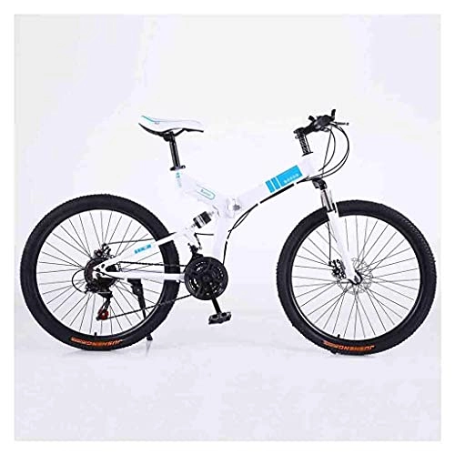 Vélos de montagne pliant : N / Z Accueil équipement vélo vélo VTT Adulte vélos de Route Pliables pour Hommes et Femmes 24 Pouces Roues Vitesse réglable Double Frein à Disque