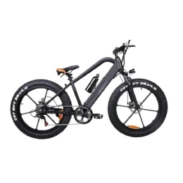 FstNiceTed Mountain bike elettriches 48 V 10 A Fat Tire Bike 26" 4.0 inch Mountain Bike for Adults with 6 Speeds Bikes Grey