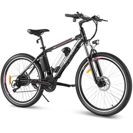 Ancheer Mountain bike elettriches ANCHEER Bicicletta Elettrica, 26'' Mountain Bike Elettrica, Ebike per Adulti con Batteria Rimovibile 36V / 8Ah, Bici elettrica da Città con Sospensioni Anteriori e 21 Velocità