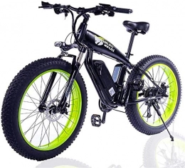 WJSWD Mountain bike elettriches Bici elettrica, Adulti Fat Tire bici elettrica, con grande capacità rimovibile agli ioni di litio (48V 500W) 27-Speed ​​Gear e tre modalità di funzionamento Batteria al litio Beach Cruiser per adulti