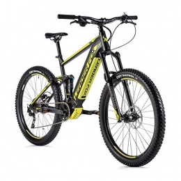 Leader Fox Mountain bike elettriches Bicicletta elettrica VAE MTB Leader Fox 27 nero opaco / giallo