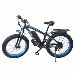 KXY Mountain bike elettriches KXY Bici elettriche, Mountain Bike elettriche, Biciclette elettriche da 26 Pollici di Grasso, Biciclette da Corsa per Uomini e Donne Blue