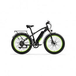 Liangsujian Mountain bike elettriches Liangsujian Bicicletta elettrica, 100 0W 48V. Bici elettrica, Bicicletta da 26 Pollici della Bici da Neve, Freno a Disco Idraulico Anteriore e Posteriore (Color : Green, Size : 1000w)