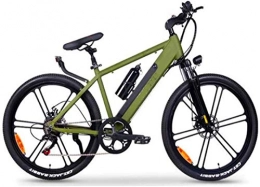 RDJM Mountain bike elettriches RDJM Bciclette Elettriche, 26 Pollici Bici Bicicletta elettrica, 48V10A 350W della Bici di Montagna della Lega di Alluminio Telaio for Adulti in Bicicletta Sport all'Aria Aperta (Color : Green)