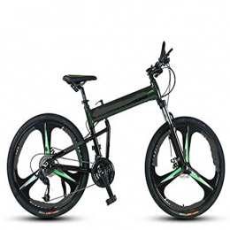 WXXMZY Bici WXXMZY Lega di Alluminio per Mountain Bike Pieghevole da 26 Pollici A 27 velocità, Mountain Bike Full Suspension per Adulti, Mountain Bike Fuoristrada A Doppio Disco (Vari Colori)