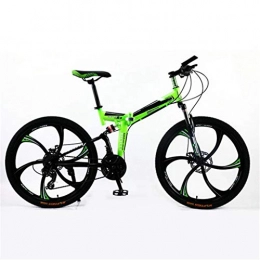 Zhangxiaowei Bici Zhangxiaowei Mens Mountain Bike, Sospensione Anteriore, 21 / 24-Velocità, 26-Pollice Ruote, 17, 5 Pollici Cornice in Alluminio, Verde, 21 Speed