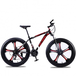 Domrx Bici Domrx Alta qualità 7 / 24 / 27 velocità 26 * 4.0 Forcella Ammortizzata con Telaio in Alluminio Bicicletta-L-Nero Red_24 Speed_China