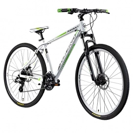 Galano Bici Galano Mountainbike 29 pollici Hardtail MTB Bicicletta Ravan 24 marce Bike 3 colori (bianco / verde, 48 cm)
