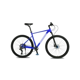 LANAZU Bici LANAZU Bicicletta Mountain bike da 21 pollici con telaio grande in lega di alluminio Bici da 10 velocità Doppio freno a olio Mountain bike Sgancio rapido anteriore e posteriore (Blue 21 inch frame)