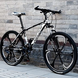 Generic  Mountain bike da 24 / 26 pollici, bici hardtail in acciaio ad alto tenore di carbonio, bicicletta con sedile regolabile con sospensione anteriore, bici