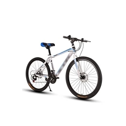 QYTEC Bici QYTEC ZXC - Bicicletta da uomo per mountain bike con cambio di velocità, doppio shock, corse di campagna, per studenti adulti (colore: blu, taglia: XL)