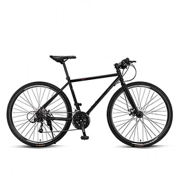 WXXMZY  WXXMZY Mountain Bike 700C Unisex, Mountain Bike da Città A 27 velocità per Adulti E Adolescenti, Mountain Bike con Forcella Ammortizzata in Acciaio al Carbonio (Color : Black)