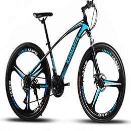 WXXMZY Bici WXXMZY Mountain Bike, Bici da Strada Freno A Disco 21 / 24 / 27 velocità, Mountain Bike per Adulti Bici da Strada Bici Sportiva All'aperto Bici Antiscivolo (Color : Blue, Size : 26 inch)