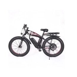 LANAZU Bicicletas de montaña eléctrica LANAZU Bicicletas eléctricas para Adultos Bicicleta Gorda Bicicleta eléctrica Moto de Nieve Bicicleta de montaña al Aire Libre Hombres; neumático Gordo