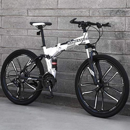 PengYuCheng Bicicletas de montaña plegables Bicicleta de montaña, bicicleta de ciudad, bicicleta para hombres y mujeres, cuadro de acero de 21 velocidades, rueda de 27.5 pulgadas con 3 radios, bicicleta plegable de doble suspensin q19