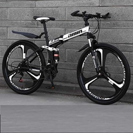 PengYuCheng Bicicletas de montaña plegables Bicicleta de montaña, bicicleta de ciudad, bicicleta para hombres y mujeres, marco de acero de 24 velocidades Rueda de radios múltiples de 26 pulgadas, bicicleta plegable de doble suspensión q2