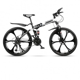 PengYuCheng Bicicletas de montaña plegables Bicicleta de montaña, bicicleta de ciudad, bicicleta para hombres y mujeres, marco de acero de 24 velocidades, rueda de radios múltiples de 6 pulgadas, bicicleta plegable de doble suspensión q2