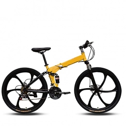FEIFEI Bicicleta Bicicleta Plegable para Adultos, 24 26 pulgadas Bike Sport Adventure - Bicicleta para joven, mujer Mountain Bike, Aluminio, Unisex Adulto / D / 24inch