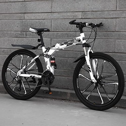 FEIFEI Bicicleta Bicicleta Plegable para Adultos, 26 pulgadas adecuada, 21 24 27 velocidades, Bicicleta de montaña prémium para niños, niñas, hombres y mujeres / C / 27speed