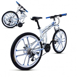 Compacto Bicicleta Plegable,Adulto Folding Bike con Doble Freno de Disco,27 Velocidades Suspensin Completa Premium ShimanoFirst Class Urbana Bicic Plegable,26 Pulgadas