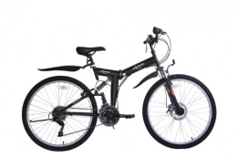 ECOSMO Bicicletas de montaña plegables Ecosmo 26Sf02Bl+Carry Bag - Bicicleta Plegable (Suspensión, Más de 18 Velocidades)