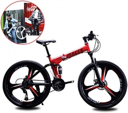 Jjwwhh Bicicletas de montaña plegables Jjwwhh Boy Plegable Bicicletas de Amortiguador porttil Adultos y Chica de la Bicicleta de la Bicicleta / Red