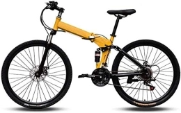 KRXLL Bicicleta KRXLL Bicicleta de montaña Fácil de Transportar Cuadro de Acero de Alto Carbono Plegable Velocidad Variable Absorción de Doble Choque Bicicleta Plegable-C_21 velocidades