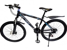  Bicicleta Bicicleta de montaña, 26 pulgadas, cómoda, ligera, resistente, absorción de golpes, eje de fusión de 21 velocidades, acabado de gran suspensión, bicicleta de montaña para hombres y mujeres (azul)