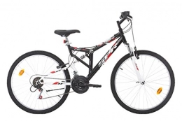 PRS Bicicleta Bicicleta de montaña, 26 pulgadas, suspensión total, modelo masculino "Legend / SPR", 18 velocidades indexadas, Frenos V-Brake