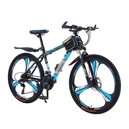 MQJ Bicicleta MQJ 21 / 24 / 27-Velocidades Bicicletas de Montaña Bicicletas Bicicletas de Acero Fuerte con Doble Suspensión Y Freno de Disco Dual para Adultos para Mujer para Mujer / Azul / 24 Velocidades