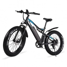 LIU Electric Mountain Bike 26' Fat Tires Electric Bicycle for Adults 25MPH Ebike with Removable 48V Battery 1000W Adult Electric Bikes with LCD Display
