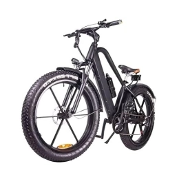 FstNiceTed Electric Mountain Bike 48V 10A Fat Tire Electric Bike 26" 4.0 inch Electric Mountain Bike for Adults with 6 Speeds Fat Bikes Black