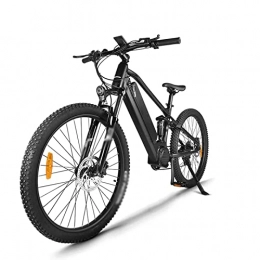 Electric oven Electric Mountain Bike Adults Electric Bike 750W 48V 26'' Tire Electric Bicycle, Electric Mountain Bike with Removable 17.5ah Battery, Professional 21 Speed Gears (Color : Black WithAlarm Batt)