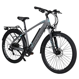 AKEZ Electric Mountain Bike AKEZ 27.5'' Electric Bikes for Adults Men, E-bike for Men with 12.5Ah Removable Lithium-Ion Battery Electric Mountain Dirt Bikes with BAFANG Motor and Shimano 7 Speed Gear