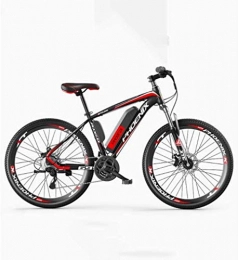All Terrain 27-speed Bicycles, 26" Mountain Bike for Adult, 36V 50KM Pure Battery Mileage Detachable Lithium Ion Battery, Smart Mountain Ebike (Color : C6 electric 50KM/hybrid 120KM)