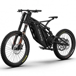 ALQN Adult Electric Mountain Bike, All-Terrain Off-Road Snow Electric Motorcycle, Equipped with 60V30Ah * -21700 Li-Battery Innovation Cruiser Bicycle,Black
