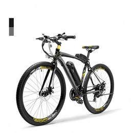 AYHa Electric Mountain Bike AYHa Adults Highway Electric Bicycle, Dual Disc Brakes 26 inch Cycling Travel City Ebike 300W 36V Anti-Theft Removable Battery Unisex, Grey, 10AH
